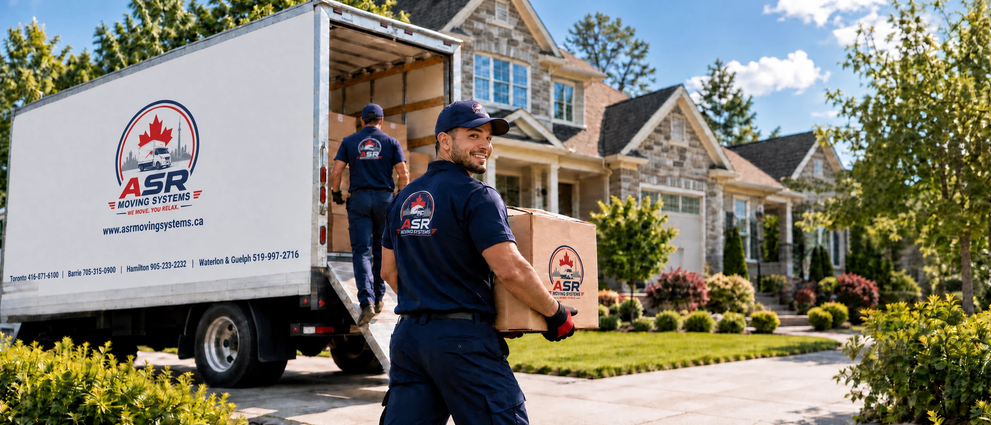 ASR Moving Systems movers loading a moving truck